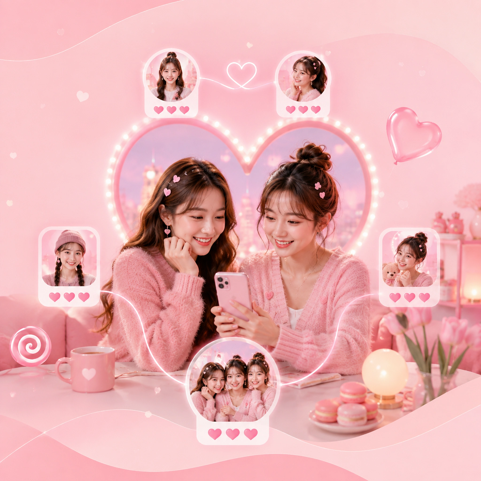 多人创作者公开协作讨论作品的创作中心画面